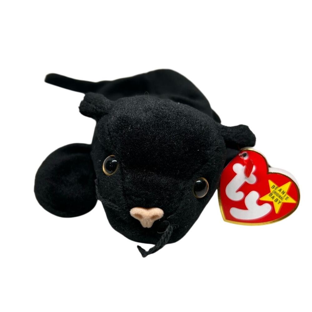 TY BEANIE BABIES VELVET the PANTHER 1995 Plush Stuffed Animal